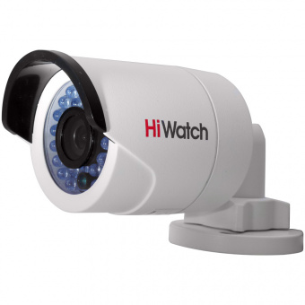 HiWatch DS-I120 Бюджетная миниатюрная IP камера-цилиндр 1.3Мп с ИК-подсветкой