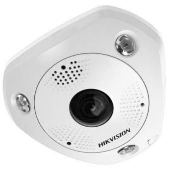 Hikvision DS-2CD6362F-IVS 6Мп IP-камера с объективом «рыбий глаз» и ИК-подсветкой