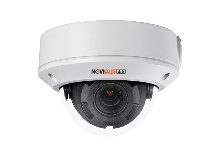 NOVIcam PRO NC28VPS (ver.1187) Вандалозащищённая уличная всепогодная купольная IP видеокамера 1080p с ИК подсветкой и мегапиксельным вариофокальным объективом