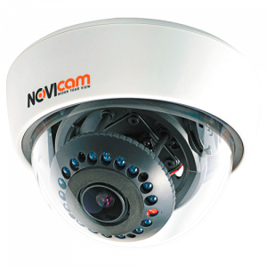 NOVIcam AC27 (ver.1074) Купольная внутренняя видеокамера AHD 1080p с ИК подсветкой и мегапиксельным вариофокальным объективом 2.8-12мм